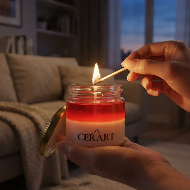 Aroma a Postre – Frambuesa – Vela Aromática en Frasco 150ml