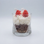 Aroma a Postre – Fresas y Rosas – Vela Aromática en Frasco 350ml