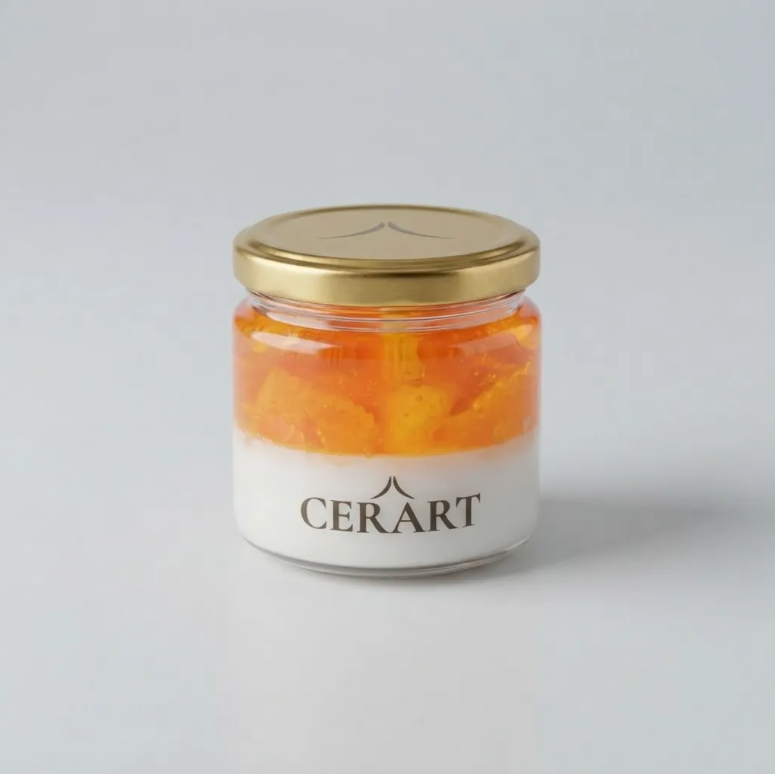 Aroma a Postre – Mandarina – Vela Aromática en Frasco 150ml
