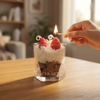 Aroma a Postre – Fresas y Rosas – Vela Aromática en Frasco 350ml